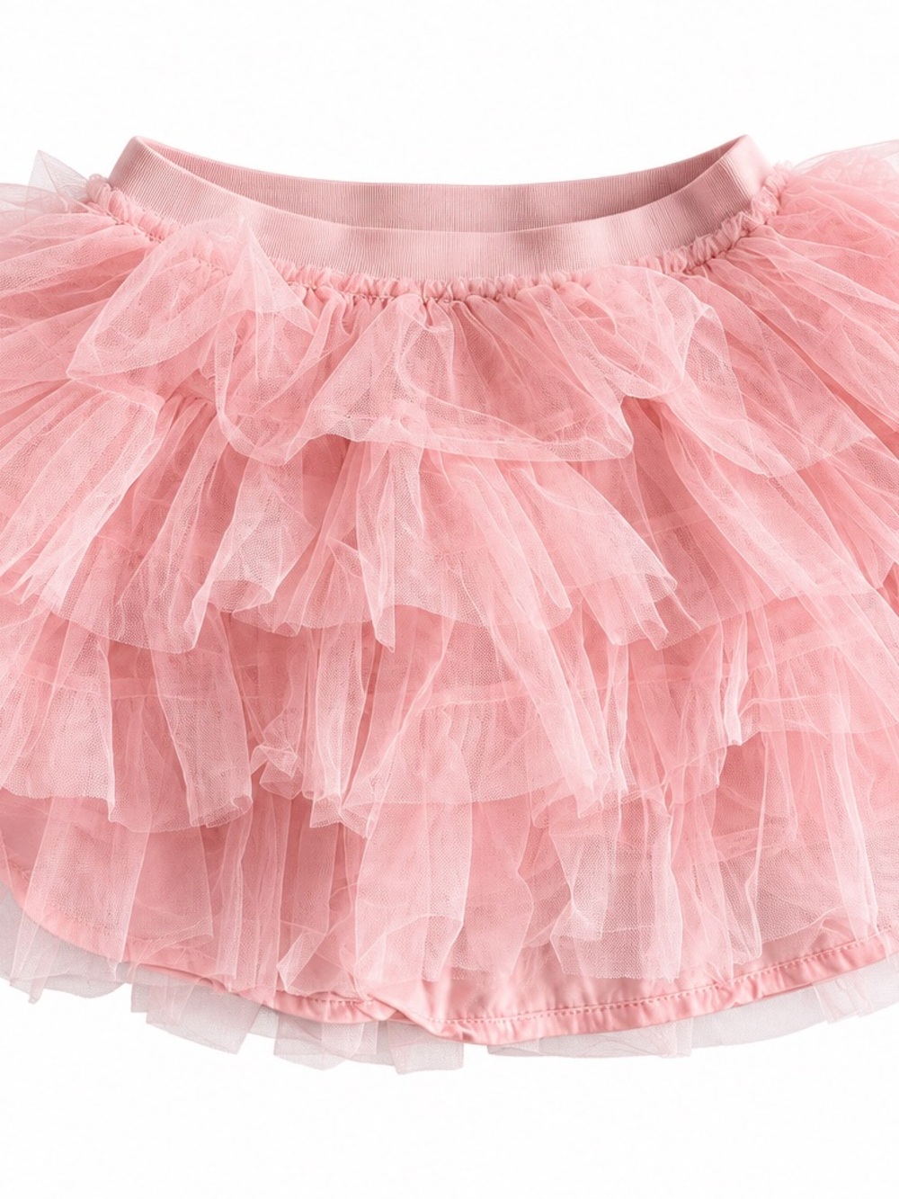 Gap x LoveShackFancy Soft Pink Tulle & Ruffled Waist Kids Dress